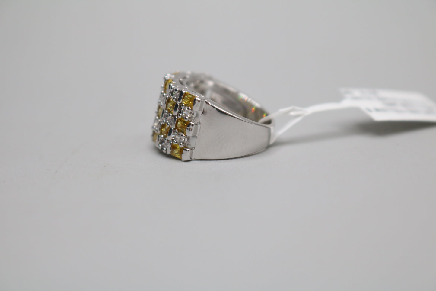 Sterling Silver Multi-Color Cluster Ring (Size 4 3/4)