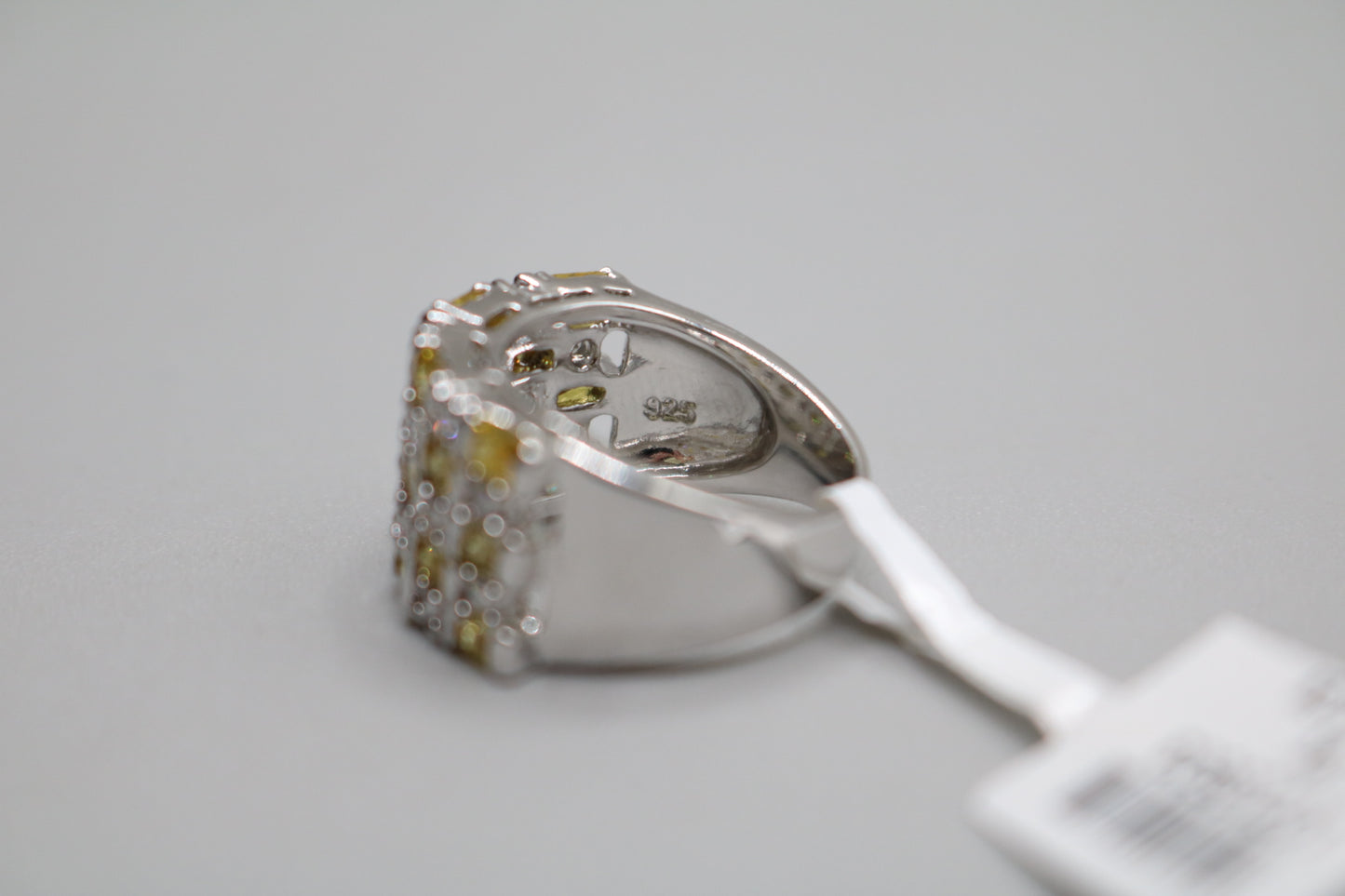 Sterling Silver Multi-Color Cluster Ring (Size 4 3/4)
