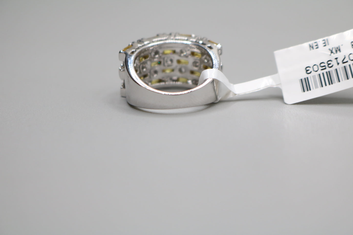 Sterling Silver Multi-Color Cluster Ring (Size 4 3/4)