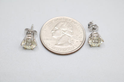 14K White Gold Classic 6 Prongs Diamond Stud Earrings (2.38 CTW) (Local Purchase Only)