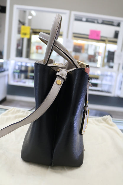 Fendi Monster 2jours Bag Vitello Elite Petite Multicolor Grigio Polvere