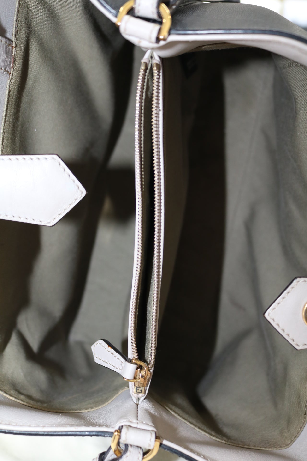 FENDI Vitello Elite Monster Petite 2Jours Tote Bag