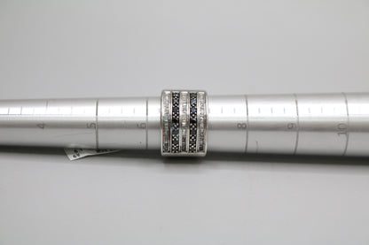 Sterling Silver Diamond Cluster Band Ring (Size 6 3/4) (0.60 CTW)