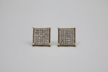 10K Yellow Gold Stud Earrings ( .29 CTW)