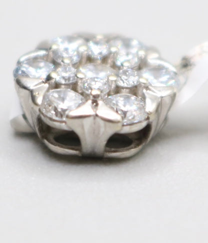 14K White Gold Lab-Grown Diamond Charm (0.88 CTW) (1.9 Grams)