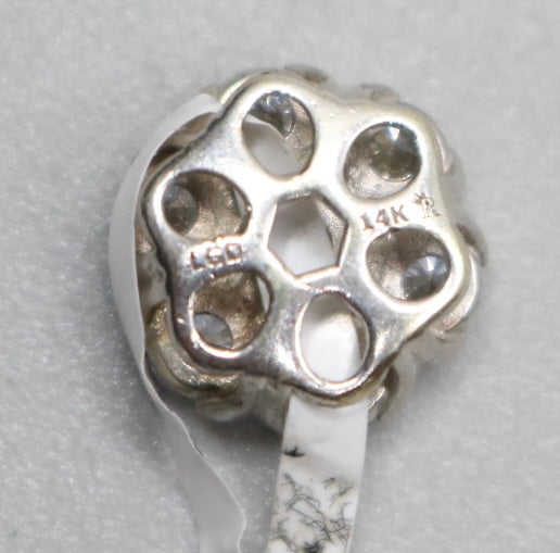 14K White Gold Lab-Grown Diamond Charm (0.88 CTW) (1.9 Grams)