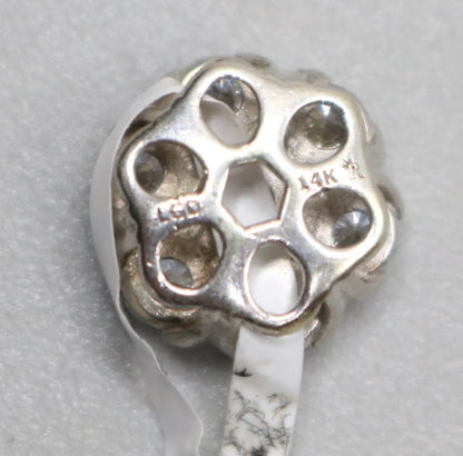 14K White Gold Lab-Grown Diamond Charm (0.88 CTW) (1.9 Grams)