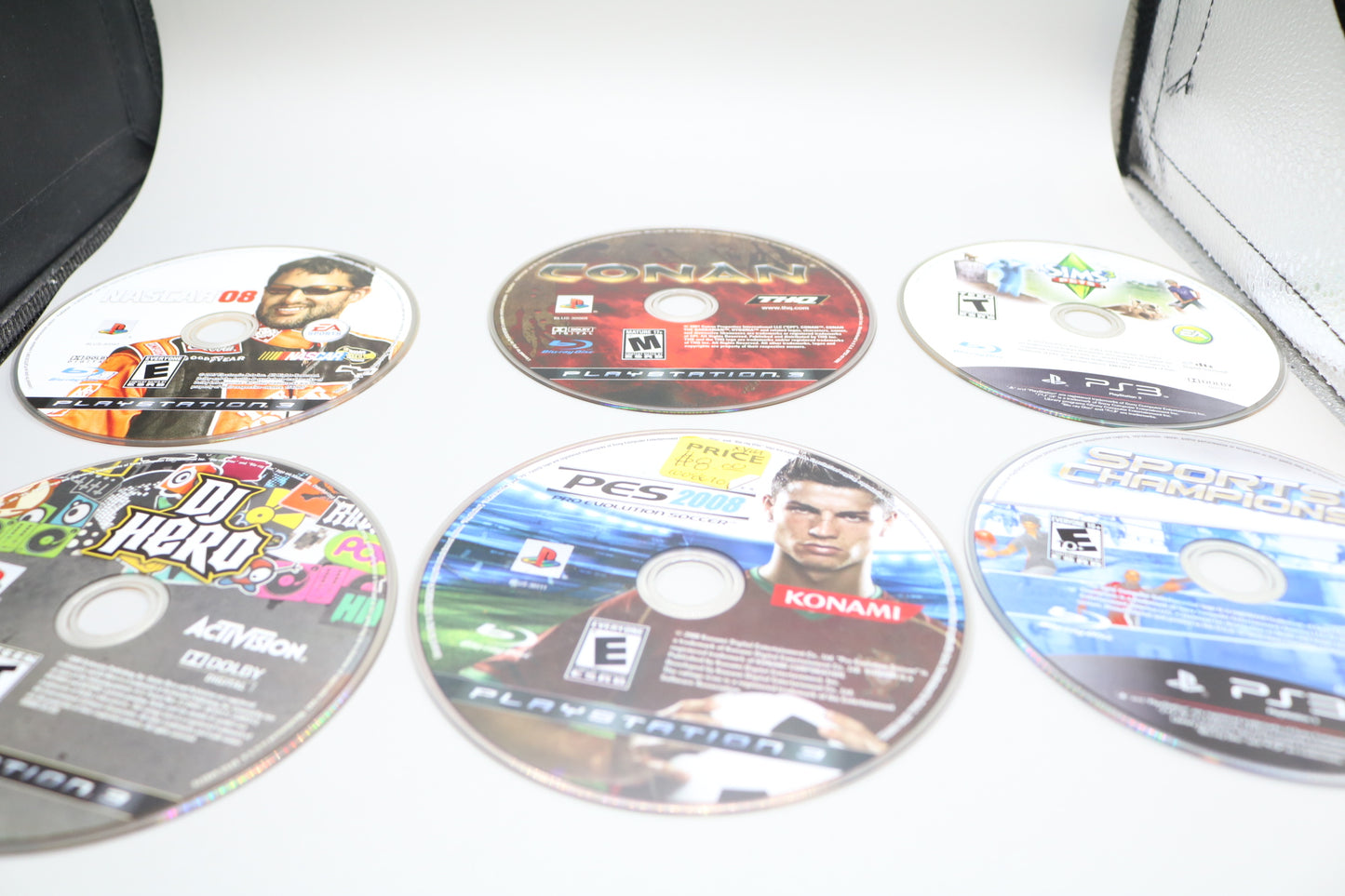 Lot of six ps3 games(Canan, Nascar 08, Dj hero, pes 2008, The sims 3 pets, Sports Champions)