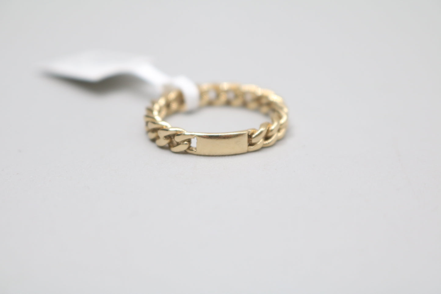 14K Yellow Gold Double Curb Style Ring (Size 7 1/2)