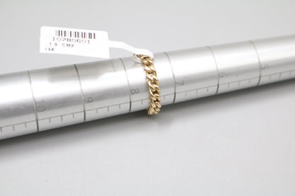 14K Yellow Gold Double Curb Style Ring (Size 7 1/2)