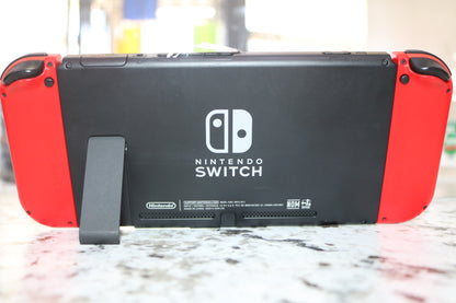 Nintendo Switch HAC-001(-01) Red Joy-Cons Video Game Console Base & OEM Power