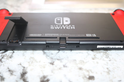 Nintendo Switch HAC-001(-01) Red Joy-Cons Video Game Console Base & OEM Power