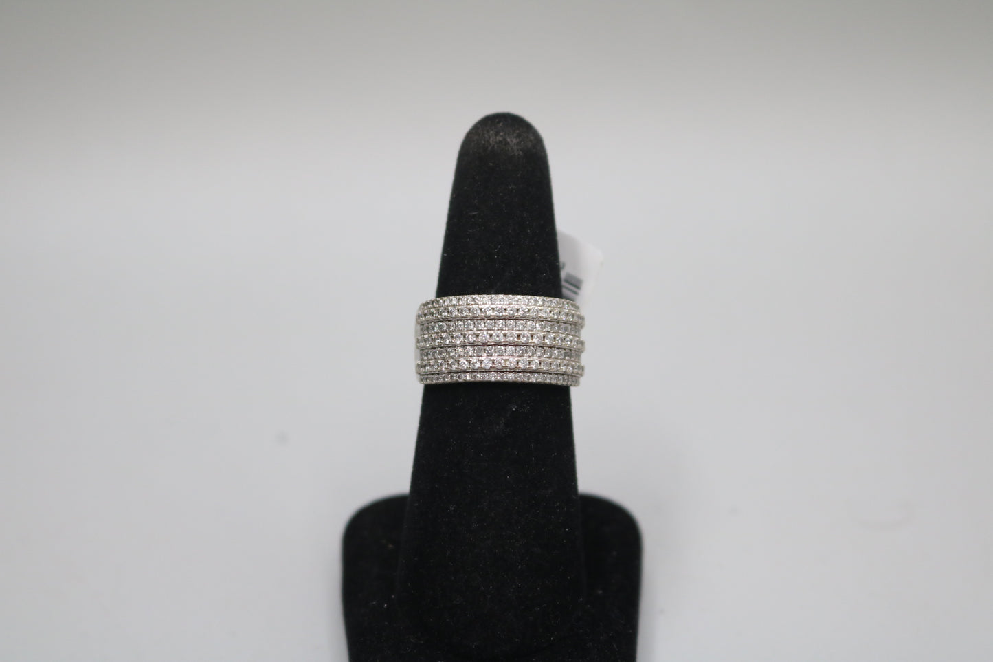 10K White Gold Diamond Channel Setting Band Ring (1.47CTW) No Shipping