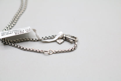 David Yurman Sterling Silver & 18K Gold Belmont Curb Link Necklace (17 Inches)