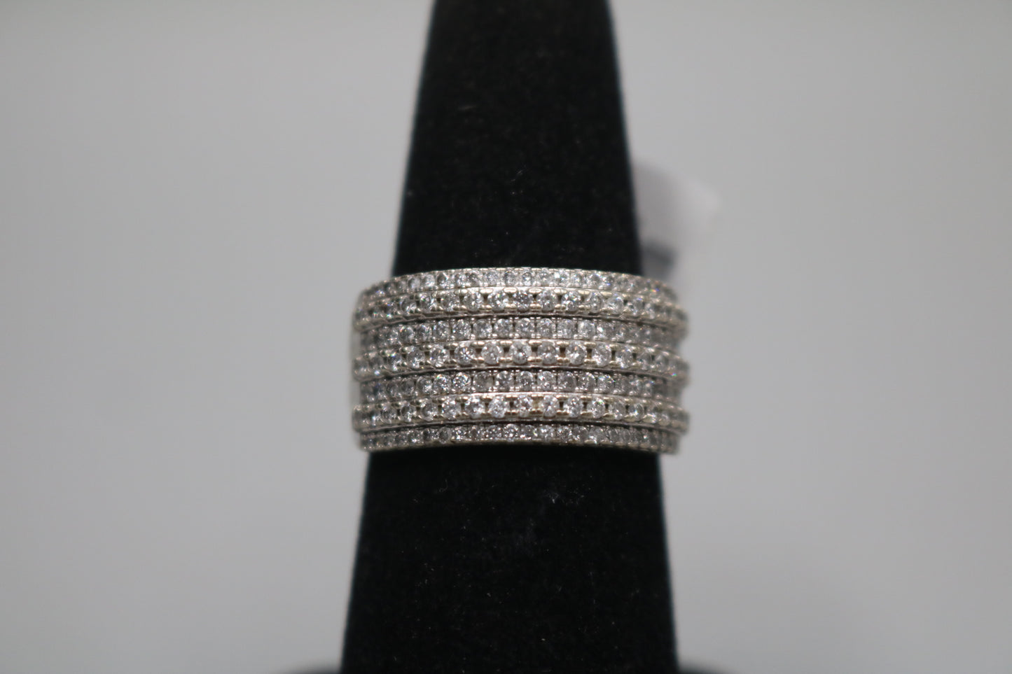 10K White Gold Diamond Channel Setting Band Ring (1.47CTW) No Shipping