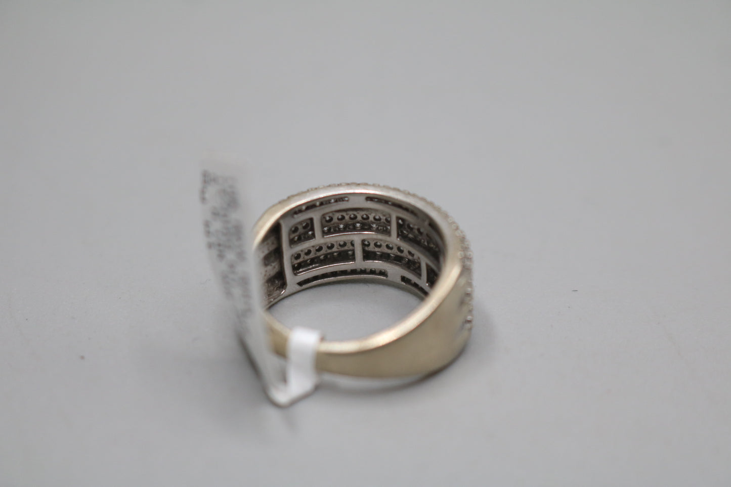 10K White Gold Diamond Channel Setting Band Ring (1.47CTW) No Shipping