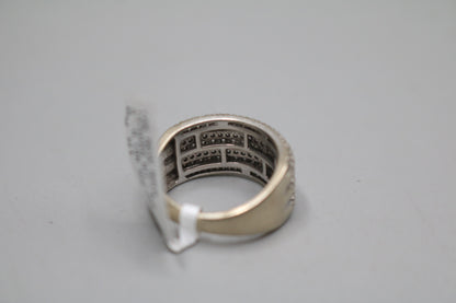 10K White Gold Diamond Channel Setting Band Ring (1.47CTW) No Shipping