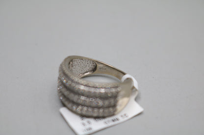 10K White Gold Diamond Channel Setting Band Ring (1.47CTW) No Shipping