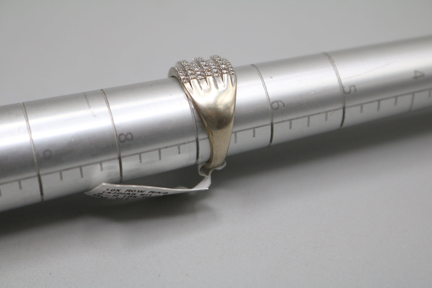 10K White Gold Diamond Channel Setting Band Ring (1.47CTW) No Shipping