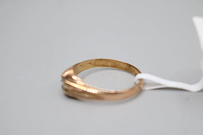 18K Rose Gold Fancy Solitaire Diamond Ring (Size 8 1/2)