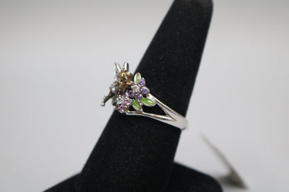 925 Silver Fancy Tinkerbell Promise Ring (Size 9)