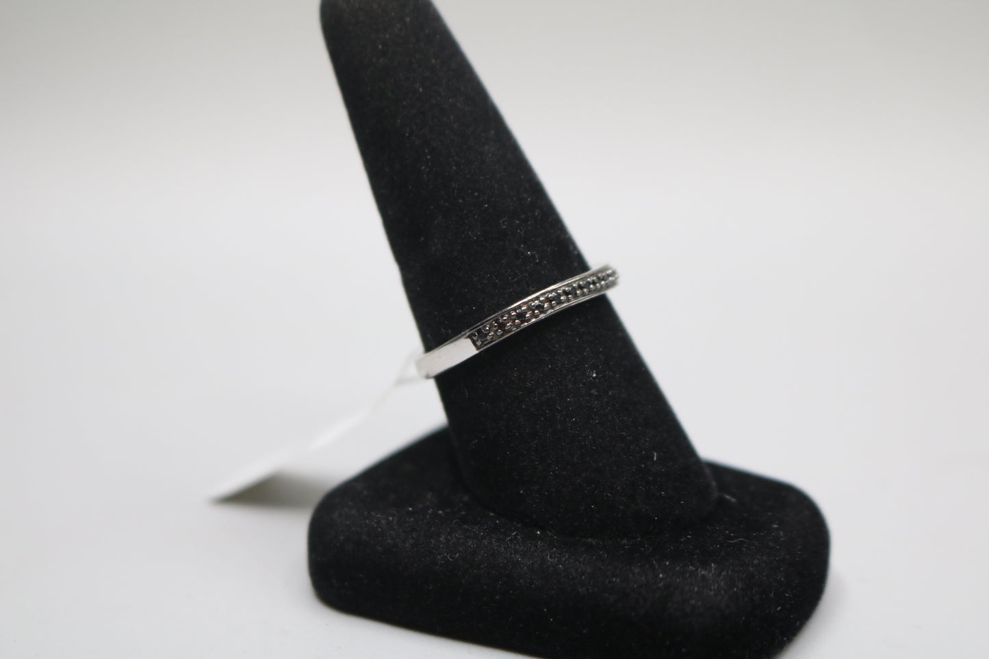 925 Sterling Silver Channel Setting Band Ring (size 10)