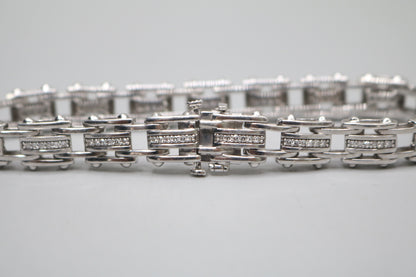 SILVER TENNIS BRACELET WITH LAB GROW DIAMONDS