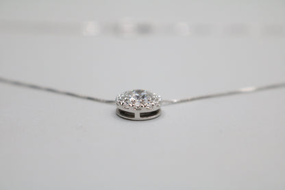 14K White Gold Lab Grown Diamond Necklace (1.56 CTW) (18 Inches)
