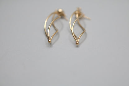 14K Fancy Spiral Earrings