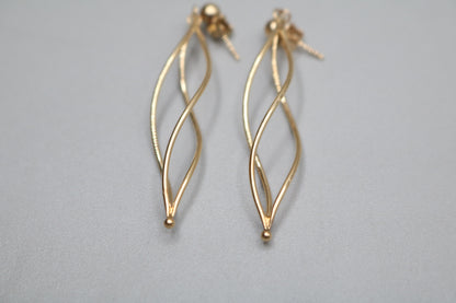14K Fancy Spiral Earrings