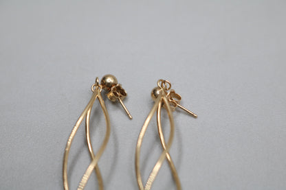 14K Fancy Spiral Earrings