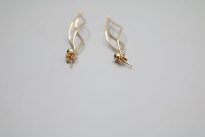 14K Fancy Spiral Earrings