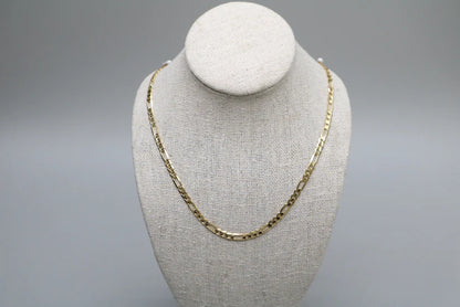14-Karat Yellow Gold Figaro Style Chain of 24 Inches