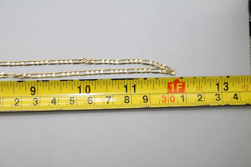 14-Karat Yellow Gold Figaro Style Chain of 24 Inches