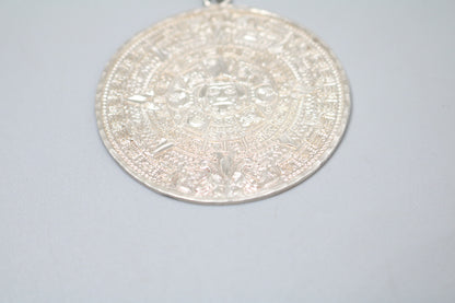Sterling Silver Aztec Calendar Charm