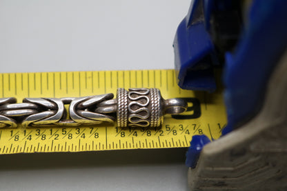 Sterling Silver Byzantine Silver Bracelet (8.75 Inches)