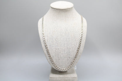 Sterling Silver Curb Chain (24 Inches)