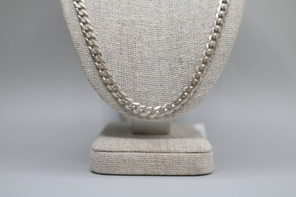 Sterling Silver Curb Chain (24 Inches)