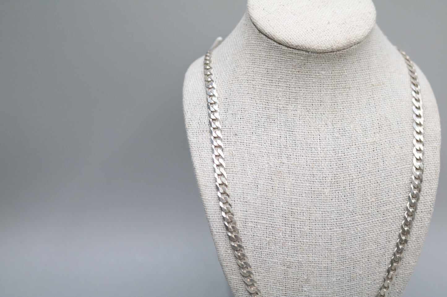 Sterling Silver Curb Chain (24 Inches)