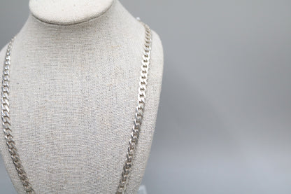 Sterling Silver Curb Chain (24 Inches)