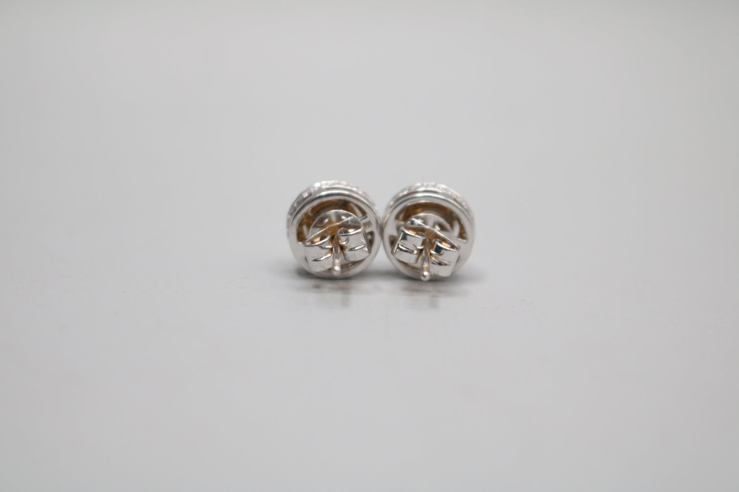 18K White Gold Moissanite & Diamond Stud Earrings (2.00 CTW & 0.80 CTW)