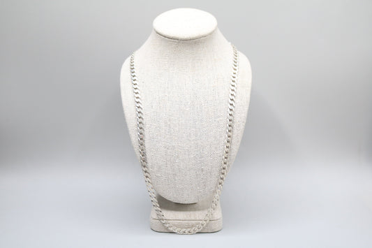 Sterling Silver Curb Chain (24 Inches)