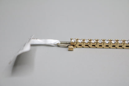 14K Yellow Gold Diamond Tennis Bracelet (3.75 CTW) (Local Purchase Only)