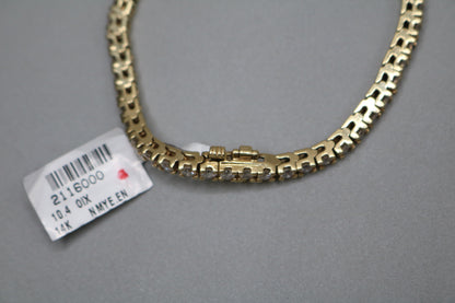 14K Yellow Gold Diamond Tennis Bracelet (3.75 CTW) (Local Purchase Only)