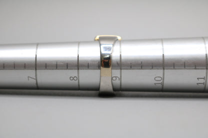 Platinum Invisible Set Princess Cut Diamond Cluster Ring with 18K Yellow Gold Accents (1.57 CTW) (Size 8 3/4)