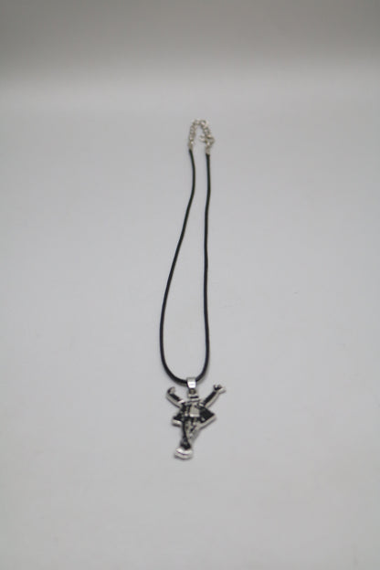 Michael Jackson Necklace King of Pop Dance Logo Pendant