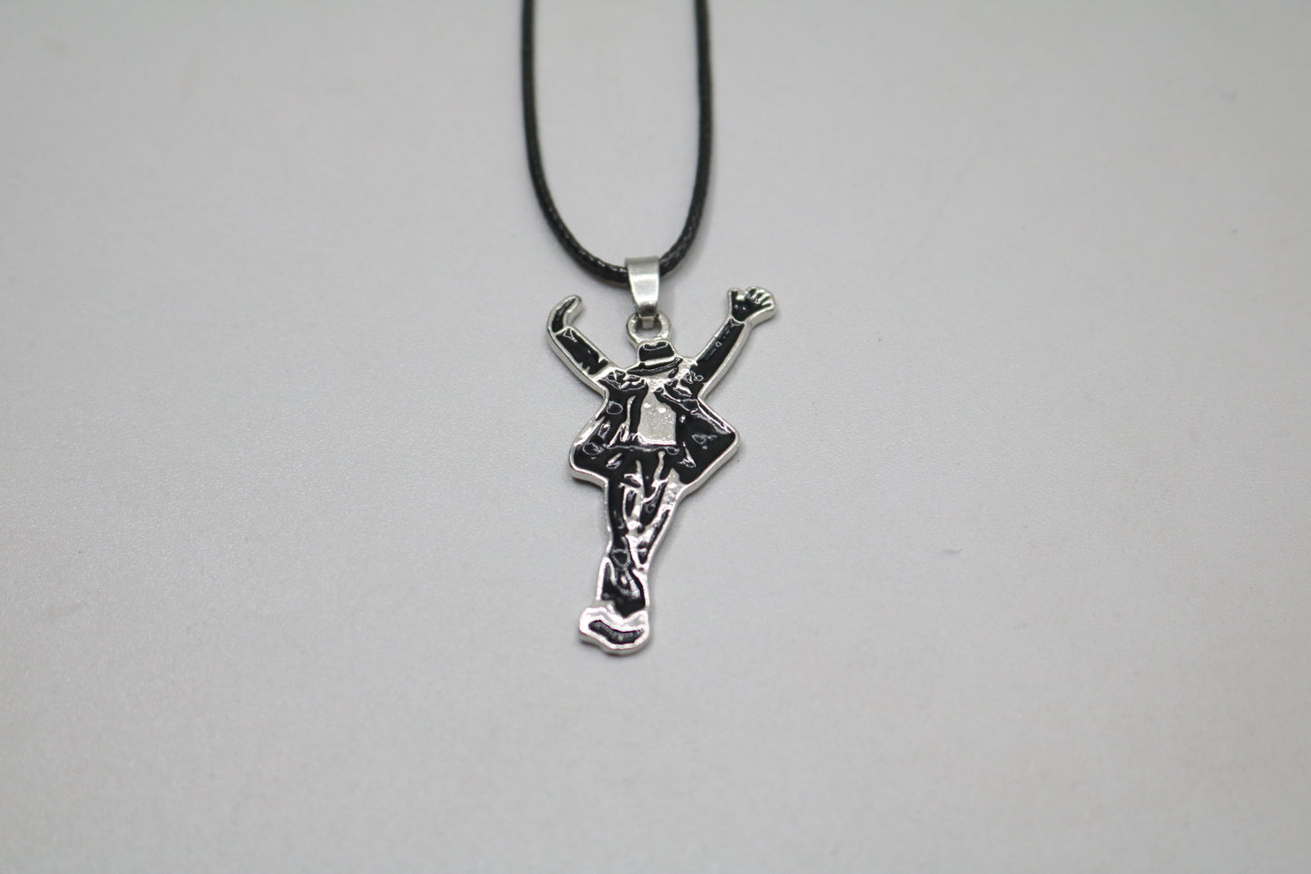 Michael Jackson Necklace King of Pop Dance Logo Pendant