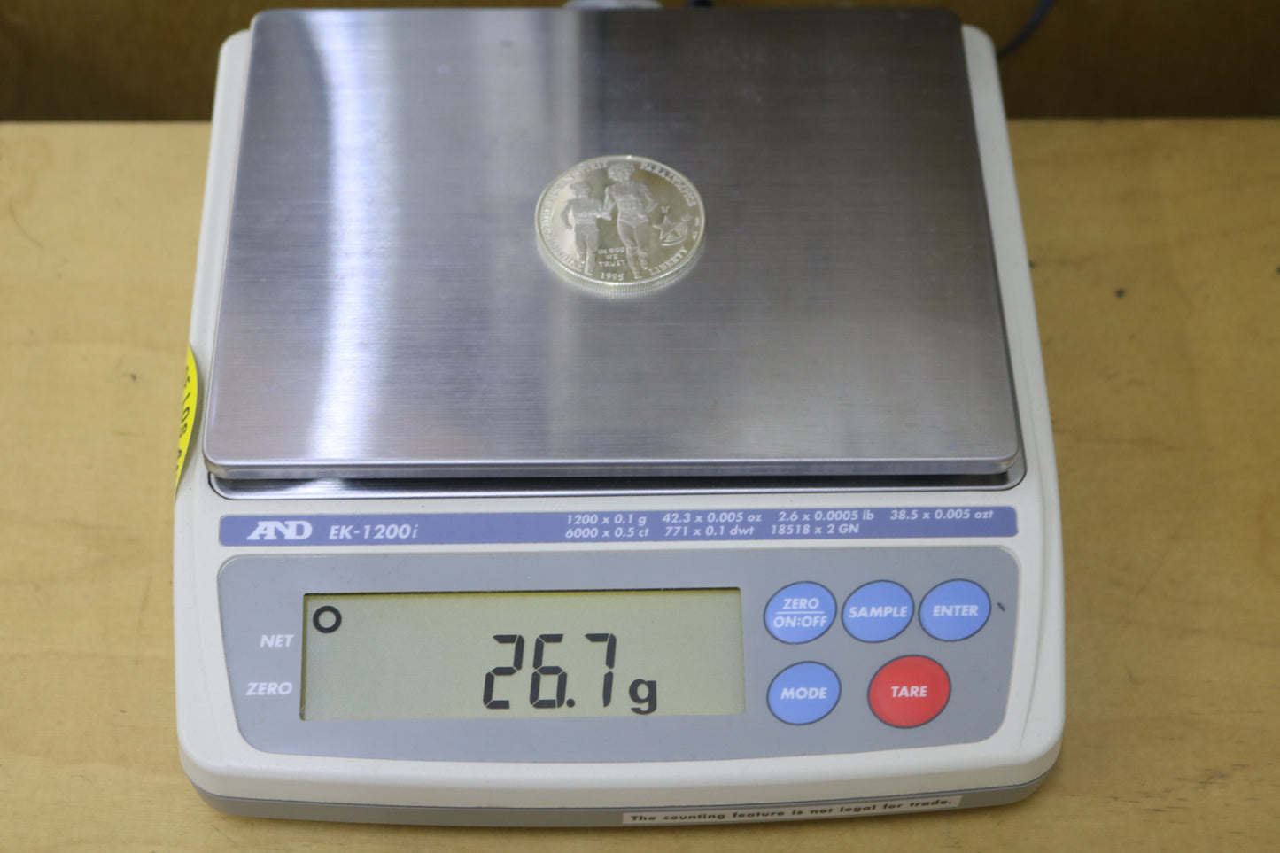 Centennial Olympics (Paralympics) 1995 Silver Dollar