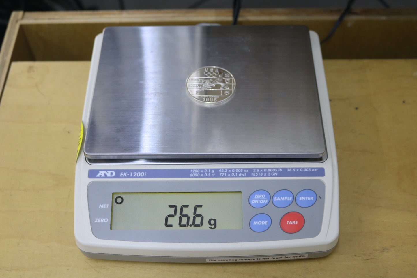 1995 Olympic Track and Field Silver Dollar