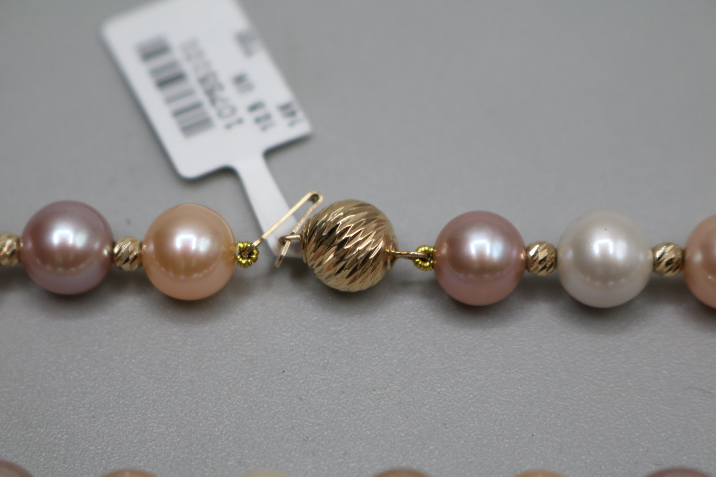 14K Yellow Gold Freshwater Pearl Bracelet (19.5 centimeters or 7.5")